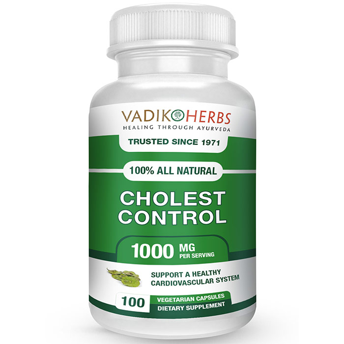 Vadik Herbs (Bazaar of India) Cholest Control, 60 Capsules, Vadik Herbs (Bazaar of India)