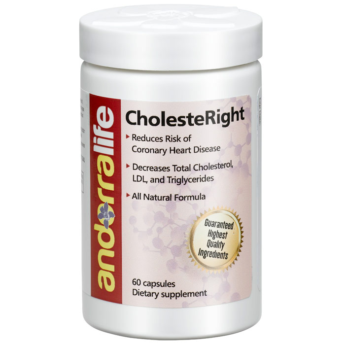 CholesteRight, Healthy Cholesterol Support, 60 Capsules, Andorra Life