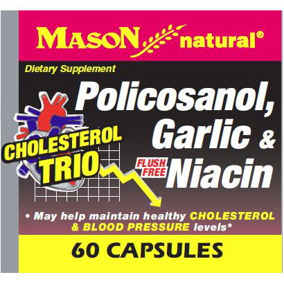 Mason Natural Cholesterol Trio, 60 Capsules, Mason Natural