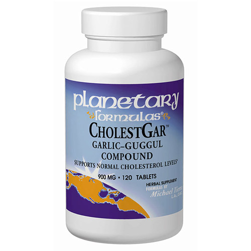 Planetary Herbals CholestGar Garlic-Guggul Compound 60 tabs, Planetary Herbals