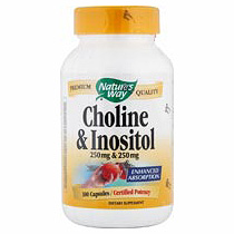Choline-Inositol 250/250mg 100 caps from Natures Way