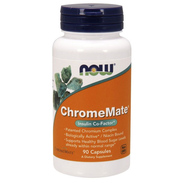ChromeMate 200 mcg, 90 Capsules, NOW Foods