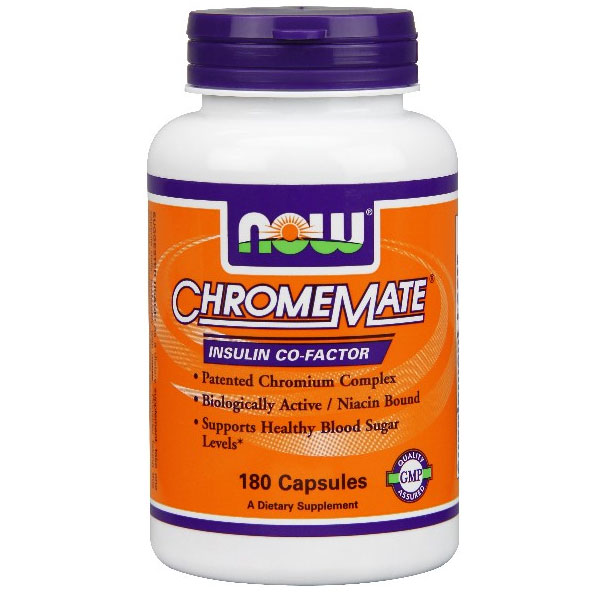 ChromeMate Chromium Complex 180 Caps, NOW Foods