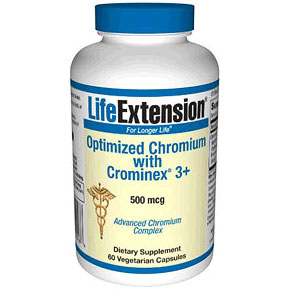 Optimized Chromium with Crominex 3+, 60 Vegetarian Capsules, Life Extension