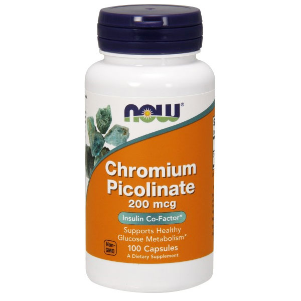 Chromium Picolinate 200 mcg, 100 Capsules, NOW Foods