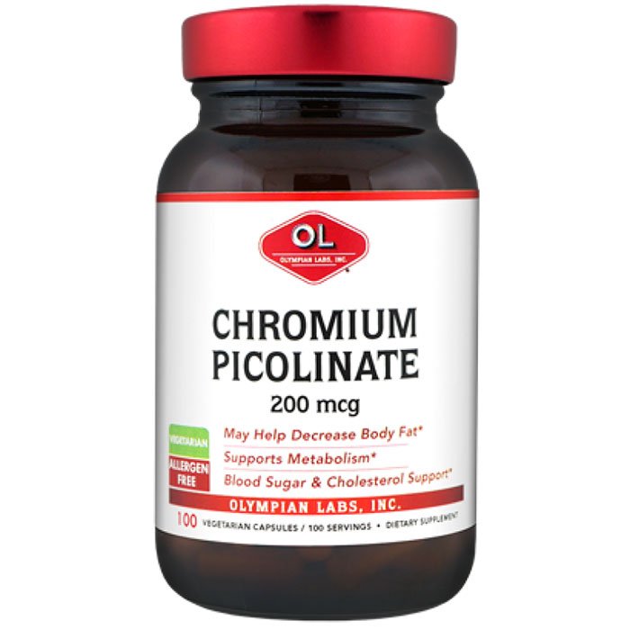 Olympian Labs Chromium Picolinate Chromax 200mcg, 100 Capsules, Olympian Labs