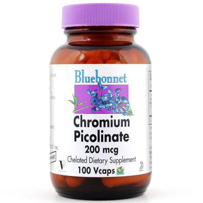 Chromium Picolinate 200 mcg, 100 Vcaps, Bluebonnet Nutrition