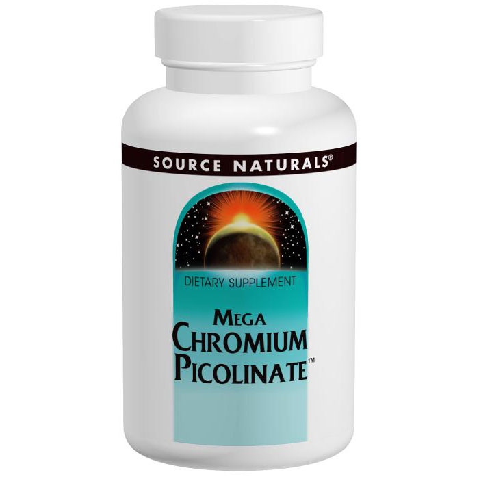 Source Naturals Mega Chromium Picolinate 300mcg 120 tabs from Source Naturals