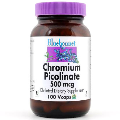 Chromium Picolinate 500 mcg, 100 Vcaps, Bluebonnet Nutrition