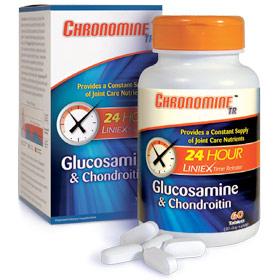 Chrono Health Care Chronomine TR, Glucosamine & Chondroitin 24 Hour Time Release, 60 Tablets, Chrono Health Care