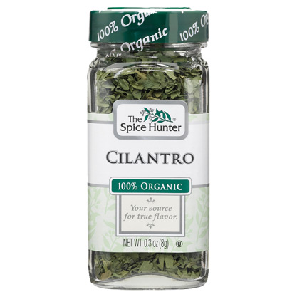 Cilantro, 100% Organic, 0.3 oz x 6 Bottles, Spice Hunter