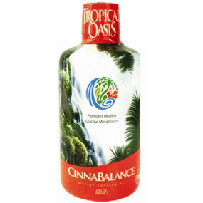 CinnaBalance Liquid Supplement with Cinnamon, 32 oz, Tropical Oasis