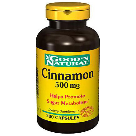 Good 'N Natural Cinnamon 500 mg, 200 Capsules, Good 'N Natural