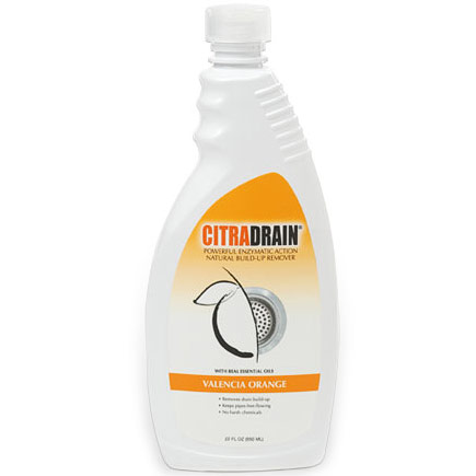 Citra Drain Natural Enzymatics, Build-Up Remover, Valencia Orange, 22 oz, Citra Solv (Citrasolv)