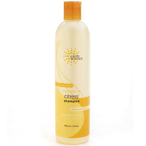 Volumizing Citress Shampoo (with Citrus), 12 oz, Earth Science