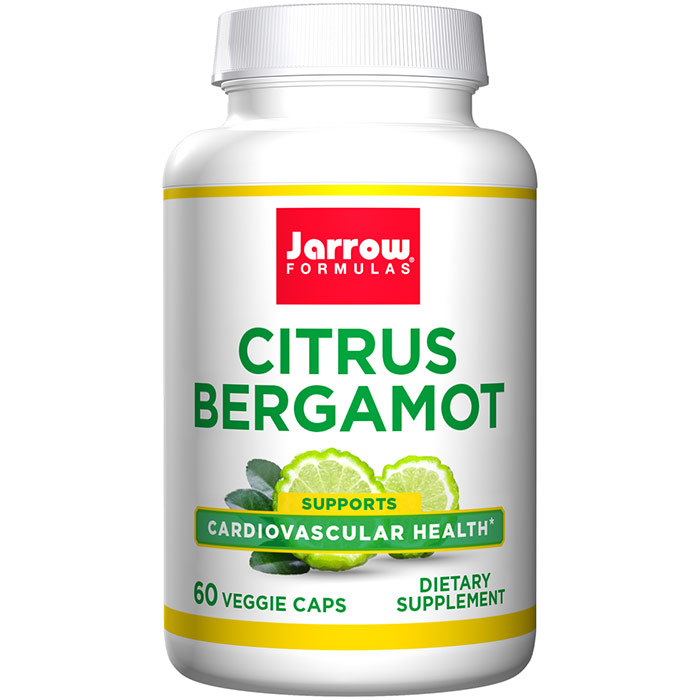 Jarrow Formulas Citrus Bergamot 500 mg, 60 Vegetarian Capsules, Jarrow Formulas