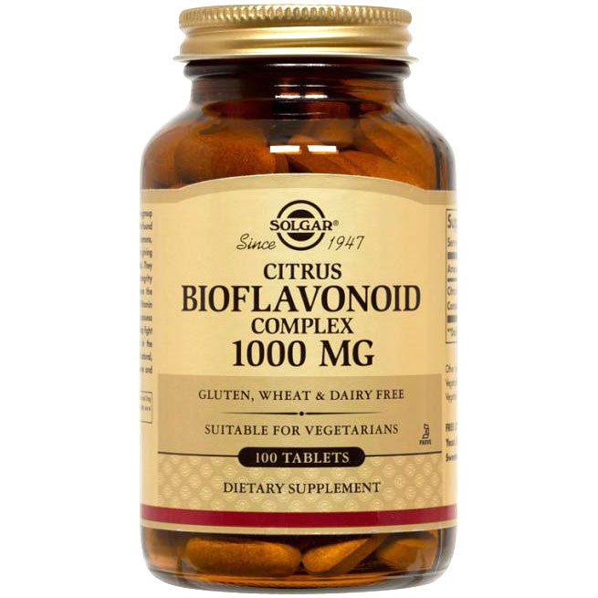 Solgar Citrus Bioflavonoid Complex 1000 mg, 100 Tablets, Solgar