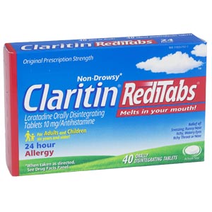 Claritin Claritin RediTabs 24 Hour Loratadine 10 mg Orally Disintegrating - 40 Tablets