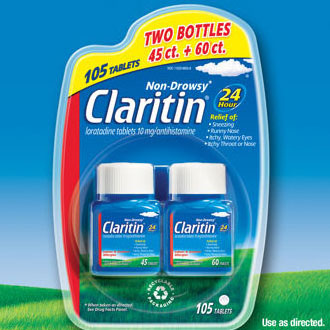 Claritin 10 mg, Non-Drowsy Allergy Relief, 105 Tablets
