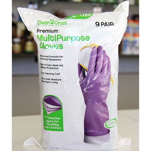 Clean Ones Premium MultiPurpose Gloves, 9 Pair