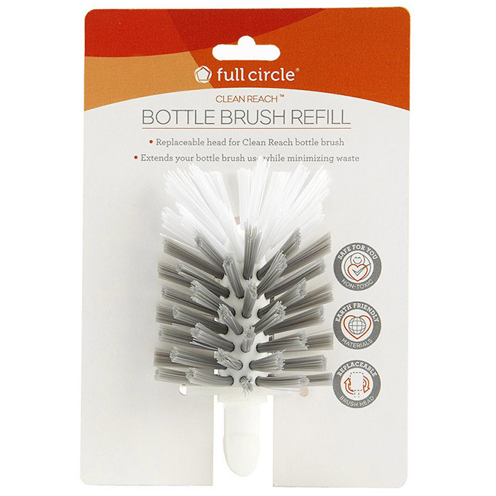 Clean Reach Replaceable Bottle Brush Replacement Head, 1 ct, Full Circle Home
