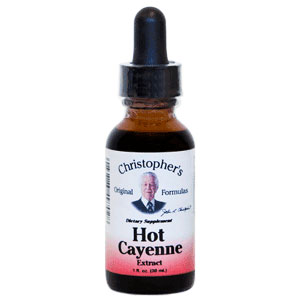 Hot Cayenne Pepper Extract (180,000 H.U.), 1 oz, Christophers Original Formulas