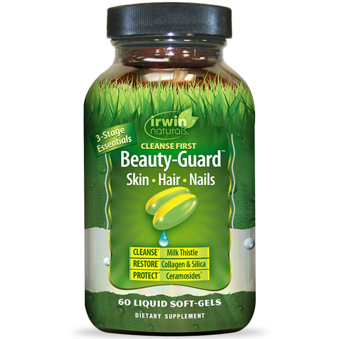 Cleanse First Beauty-Guard (Skin, Hair & Nails), 60 Liquid Soft-Gels, Irwin Naturals
