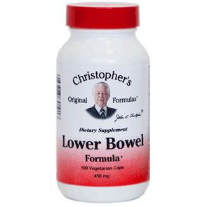 Christopher's Original Formulas Lower Bowel Formula, 450 mg, 100 Vegicaps, Christopher's Original Formulas