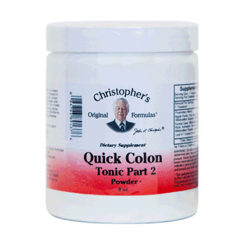 Quick Colon Tonic Part 2 Powder, 8 oz, Christophers Original Formulas