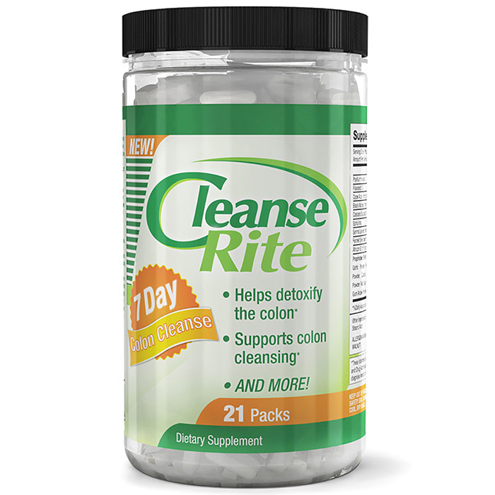 Cleanse-Rite 7 Day Colon Cleanse System, 21 Packs of Capsules, Newton-Everett