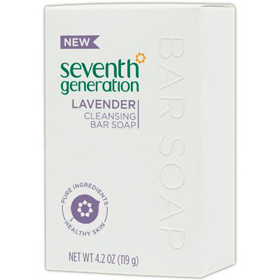 Seventh Generation Cleansing Bar Soap, Lavender, 4.2 oz x 3 pc, Seventh Generation