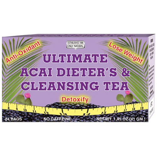 Ultimate Acai Dieters & Cleansing Tea, 24 Bag, Only Natural Inc.