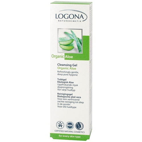 Logona Naturkosmetik Cleansing Gel, Organic Aloe, 2.5 oz, Logona Naturkosmetik