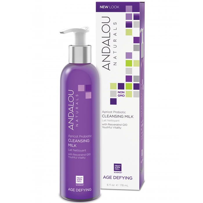 Cleansing Milk, Apricot Probiotic, Age Defying, 6 oz, Andalou Naturals