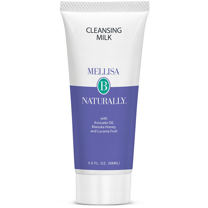 Cleansing Milk, Gentle Facial Cleanser, 3 oz, Mellisa B Naturally