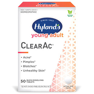 Clear-Ac Tablets (Acne Treatment) 50 tabs from Hylands (Hylands)