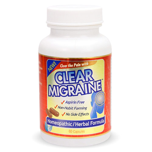Clear Migraine, 60 Capsules, Clear Products