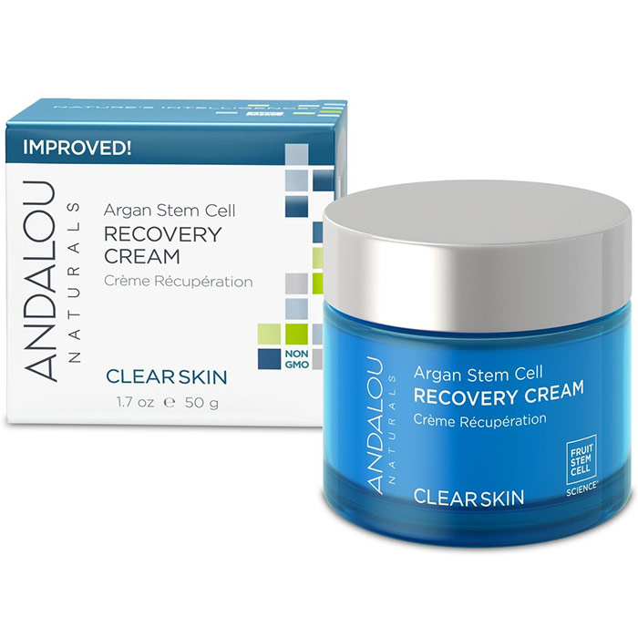 Clear Overnight Recovery Cream, 1.7 oz, Andalou Naturals