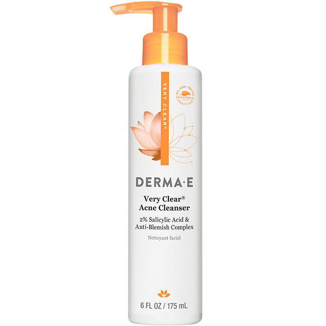 Derma E Very Clear Acne Cleanser, 6 oz