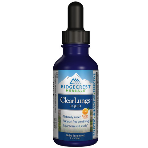 ClearLungs Liquid, Herbal/Homeopathic, 60 ml, Ridgecrest Herbals