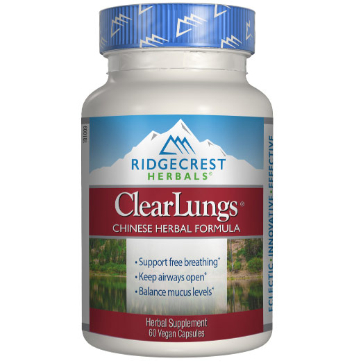 ClearLungs Red, Original Herbal Formula, 60 caps, Ridgecrest Herbals