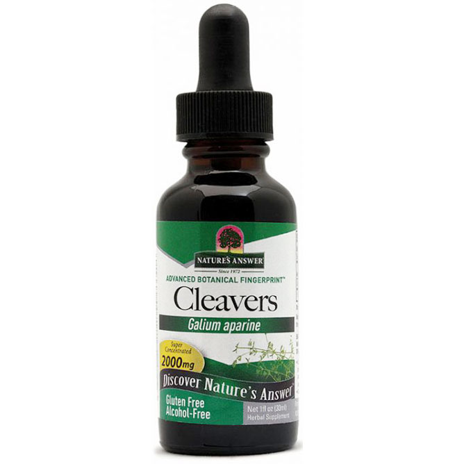 Cleavers Herb Extract Liquid Alcohol-Free, 1 oz, Natures Answer