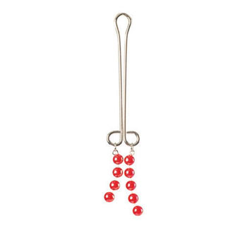 Cleopatra Clitoral Jewelry - Pearl Red, California Exotic Novelties