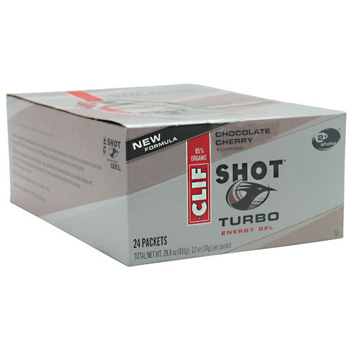 Clif Shot Turbo Energy Gel, 24 Packets, Clif Bar