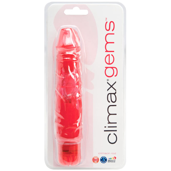 Climax Gems Waterproof Vibrator, Crimson Rod, Topco Climax