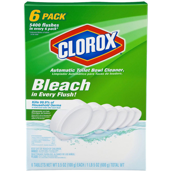Clorox Automatic Toilet Bowl Cleaner, 6 Tablets x 6 Pack