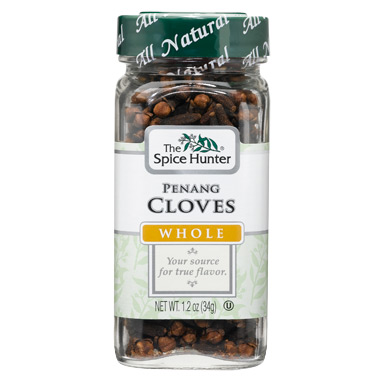 Cloves, Penang, Whole, 1.2 oz x 6 Bottles, Spice Hunter