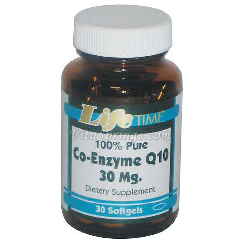 Co-Enzyme Q10 30 mg, 30 Softgels, LifeTime