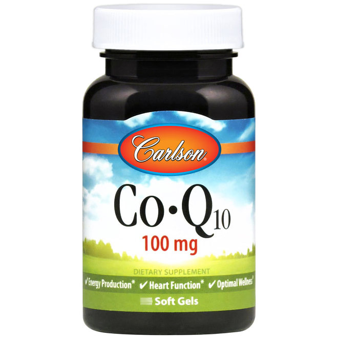 Carlson Laboratories Co-Q-10 100 mg, 30 Softgels, Carlson Labs