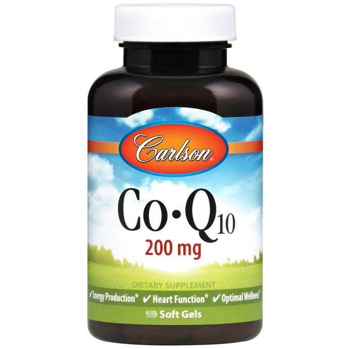 Co-Q-10 200 mg, 30 Softgels, Carlson Labs